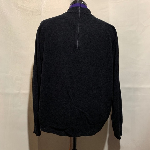 Flawless! Stitches in June Perfectly Black Faux-turtleneck Sz 1X, Full coverage - Picture 4 of 10